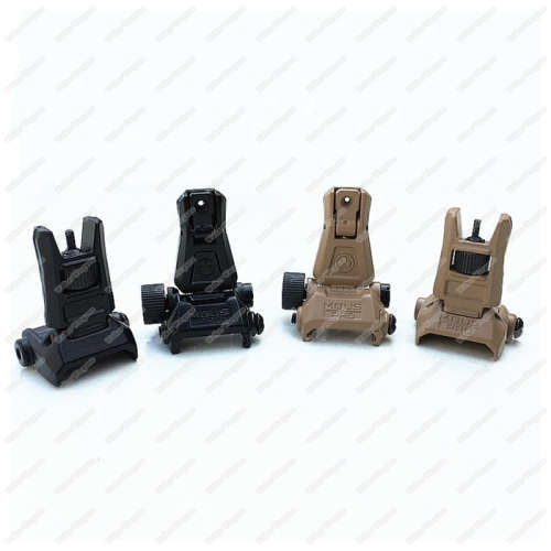 Tactical ARMS Full Metal Back Up Sight (Front And Back Filp-Up Sight Set) - Black