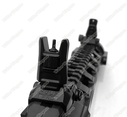 Tactical ARMS Full Metal Back Up Sight (Front And Back Filp-Up Sight Set) - Black