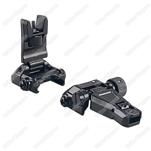 Tactical ARMS Full Metal Back Up Sight (Front And Back Filp-Up Sight Set) - Black