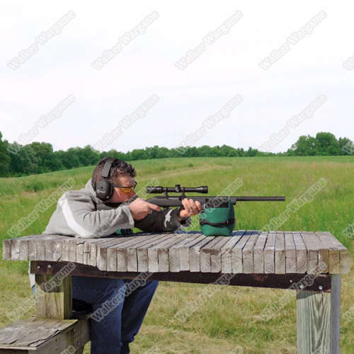 Shooting Rest Bags, Front Rear Shooting Sand Bag Sandbag for Hunting Hunter Shooter - Black