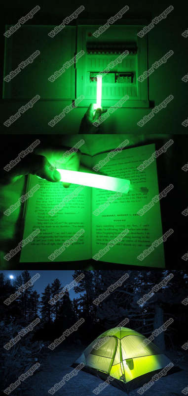 Tactical 6inch Military Chemical Glow Light Sticks - 12hour Glow - Green (Great For Night Game)