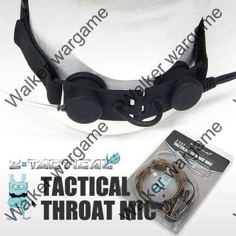 Z Tactical  Heavy Duty Tactical Throat Mic Headset (Motorola & Kenwood) - Black