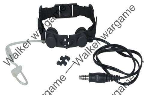 Z Tactical  Heavy Duty Tactical Throat Mic Headset (Motorola & Kenwood) - Black