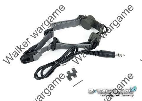 Z Tactical  Heavy Duty Tactical Throat Mic Headset (Motorola & Kenwood) - Black