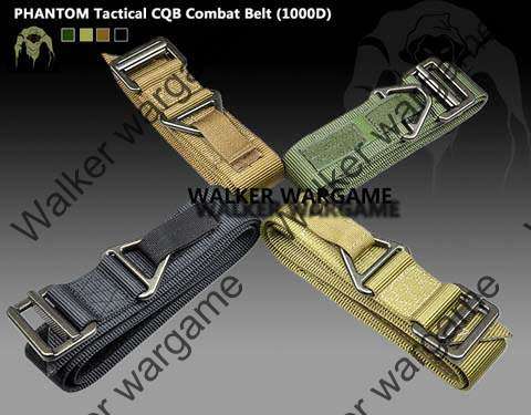 1000D Nylon Tactical Heavy Duty Belt With CQB/Emergency Rescue Rigger - SWAT Black