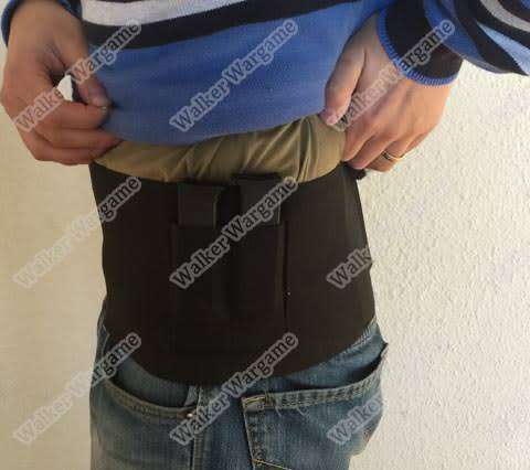 Tactical Waist Wrap Belly Band Holster With 2 Mag Pockets - Conceal and Carry and Ease