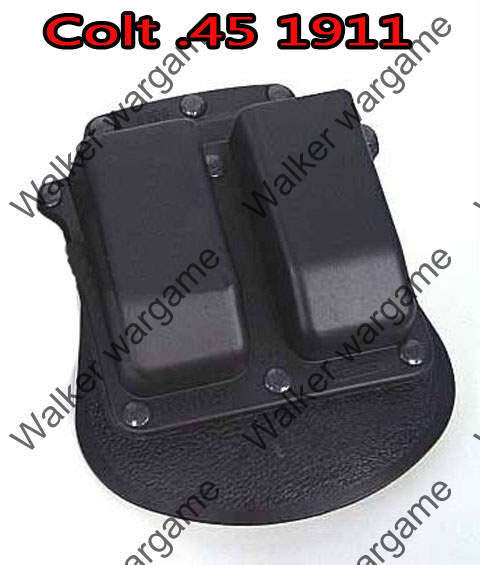 IPSC Style Double Colt 1911 Pistol Roto Belt and Paddle Magazine Holster