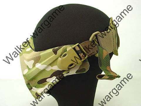 Emerson Tactical Soft Shell Half Face Protect Mask - Multi Camo