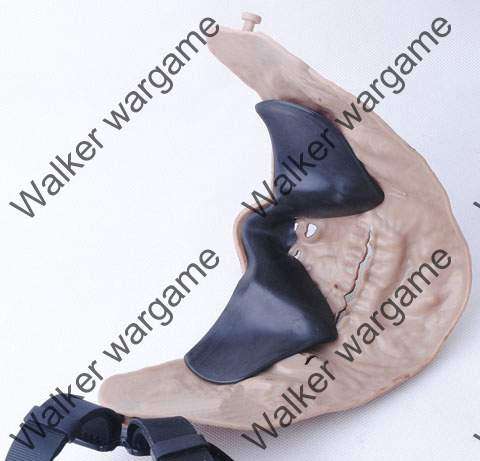 M05 Plastic Half Face Protector Mask - Zombie  Halloween Mask
