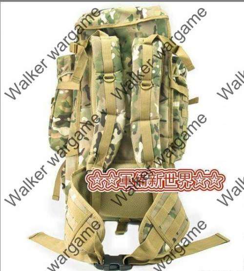 65L Combat Utility Rucksack Backpack Bulit in Rifle Bag - US Marine Digital Woodland