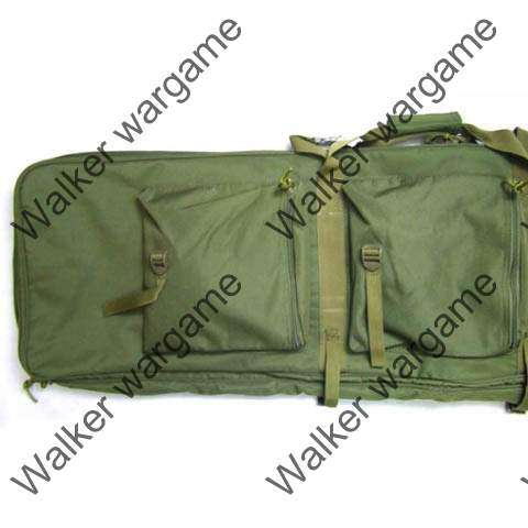 Tactical 115CM Dual Rifle Carrying Bag Carry Case - SWAT Black