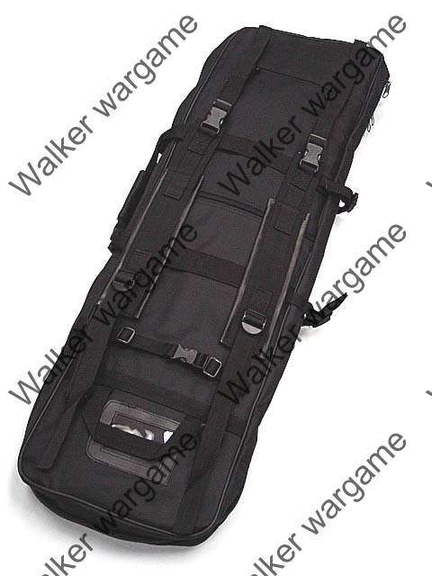 Tactical 115CM Dual Rifle Carrying Bag Carry Case - SWAT Black