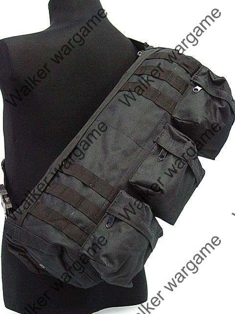 New Single Sling Go Bag Pack Same in Transformer Movie - SWAT Black