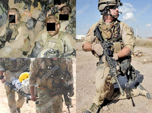 PMC Favor Desert Tan Combat Set Shirt & Pants Bulid in Elbow & Knee Pads - Size L