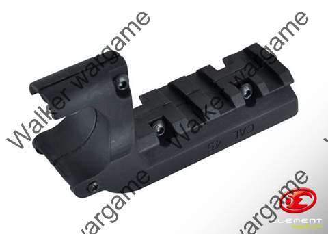 Colt 1911 Under Rail Mount, 20mm Picattinny Tactical Rail (Can Fit Tourch And Laser) -- Black