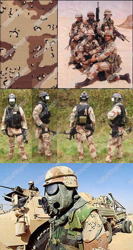 BDU Battle Dress Uniform Full Set - US Army 6 Color Desert Camo (First Desert Storm) Size L