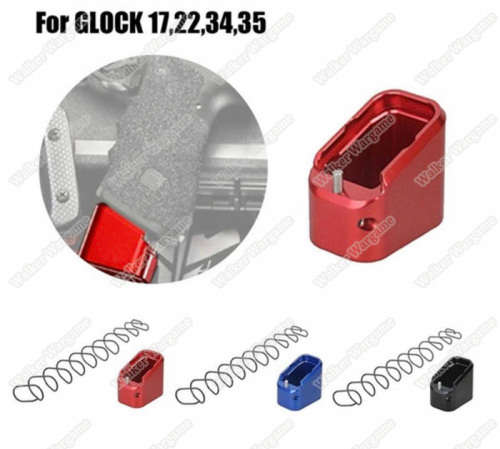 Tactical Mag Foot For 9mm 40sw Glock Pistol Mag - Base Pad for Glock - Blue