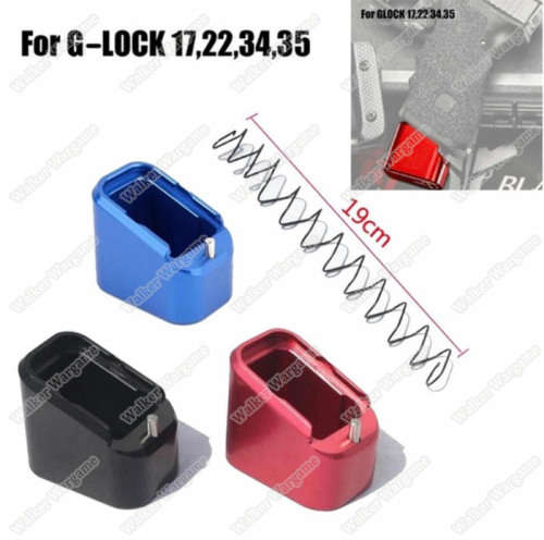 Tactical Mag Foot For 9mm 40sw Glock Pistol Mag - Base Pad for Glock - Blue