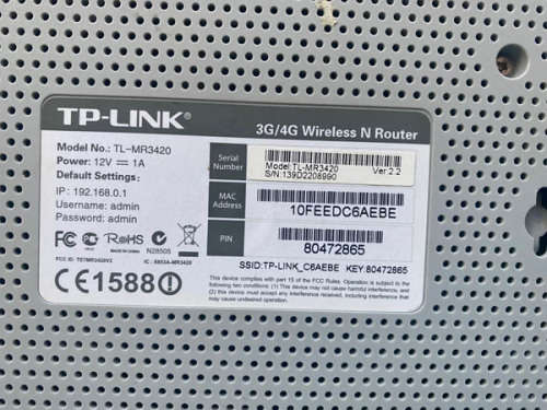 TP-Link TL-MR3420 300MBPS Wireless N 3G/4G Router ,Compatible LTE/HSPA+/HSUPA/HSDPA/UMTS/EVDO USB