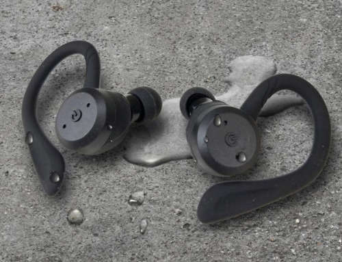 Newmine Truly Wireless Bluetooth Earbuds, Sporty Hook, Charging Case, IPX Waterproof, Black