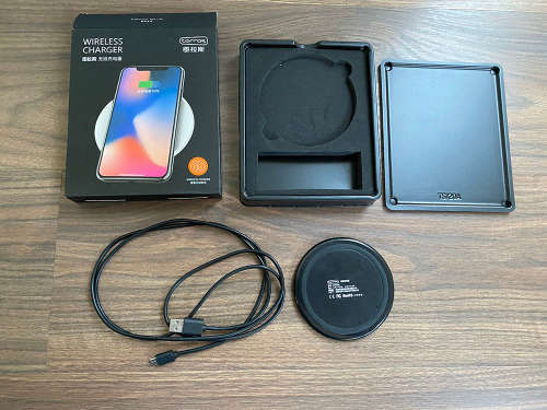 Torras Fast Charge For Cellphone Wireless charging - Black For Iphone Samsung Sony
