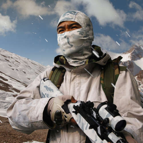 Balaclava Hood 1 Hole Head Face Mask - Multicam MC