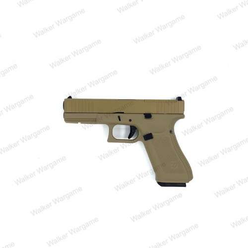 WE Tech Glock 17 Gen 5 MOS GBB Pistol With Red Dot RMR Scope TAN