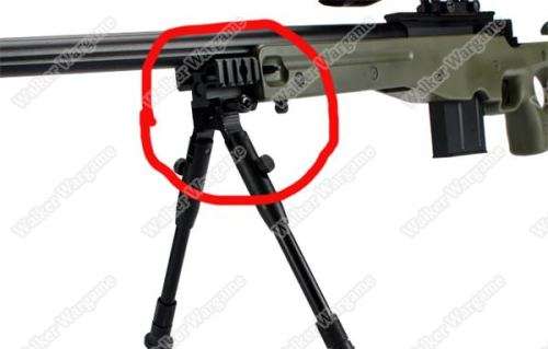 Well L96 TRI-RAIL Bipod Adapter (FIT WELL L96, UTG 96 Sniper)