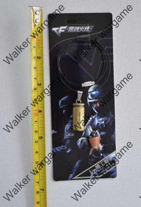 Dummy 9mm Pistol Bullet Necklaces