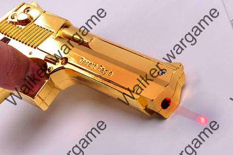 Mini Golden Desert Eagle Red Laser Gun Pistol
