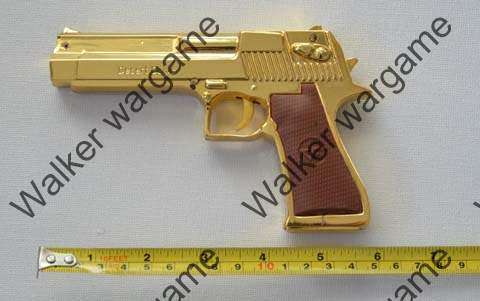 Mini Golden Desert Eagle Red Laser Gun Pistol
