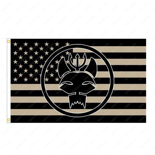 US Navy SEAL Bravo Team American Flag 60x90cm