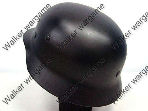 WW2 German Full Size Steel M35 Helmet - Black