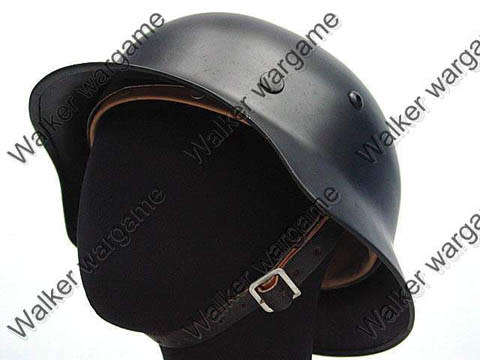 WW2 German Full Size Steel M35 Helmet - Black