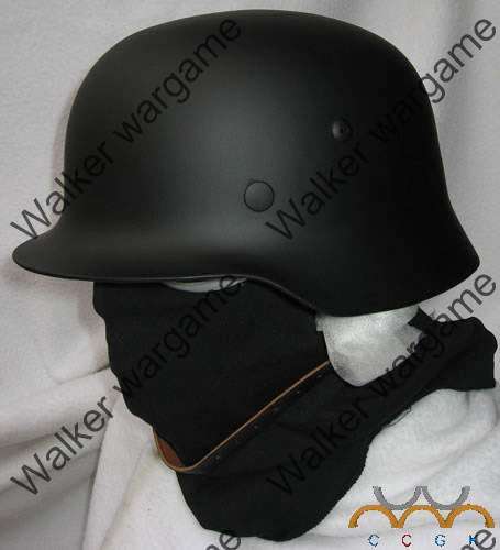 WW2 German Full Size Steel M35 Helmet - OD Green