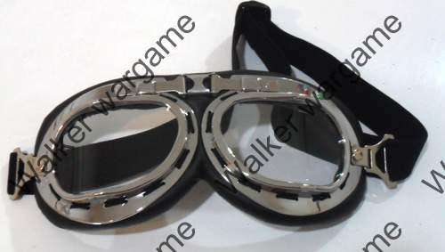 German WW II Style Motocycle Goggles - Clear Lens