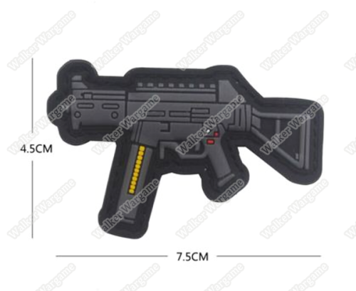 PWG004 PVC Rubber HandK UMP Patch With Velcro - Full Colour
