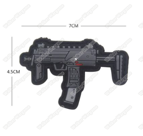 PWG010 PVC Rubber HandK MP7 PDW Patch With Velcro - Full Colour