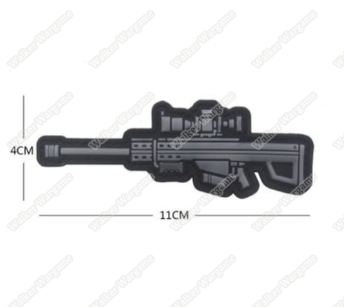 PWG014 PVC Rubber M82A1 Sniper Patch With Velcro - Full Colour
