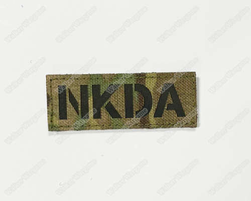 LWG029 NKDA No Known Drug Allergies Multicam - Laser Cut Patch With Velcro