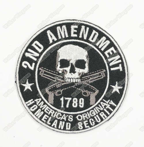 WG109 1789 US HomeLand Security Patch With Velcro - Black Colour