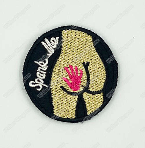WG142 Spank Me Chapter Morale Patch With Velcro - Full Color