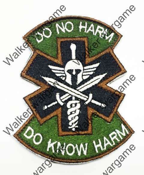 B1384 US Army Medic `Do Not Harm` Patch With Velcro - Full Color