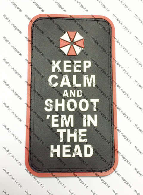 PB127 Resident Evil Umbrella Company Special Unit Shoot In The Head Patch - Full Colour
