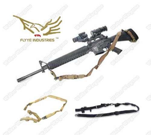 Flyye Three Point Sling 3-Point Rifle Sling Black Color Top Quality