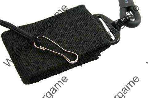 Tactical Pistol Hand Gun Spring Lanyard Sling - Black