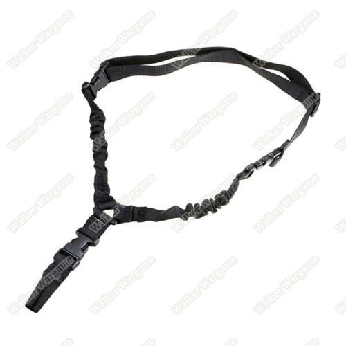 Quick release Tactical One 1 Point Gun Sling Gen2 Adjustable Bungee Rifle Sling - Black