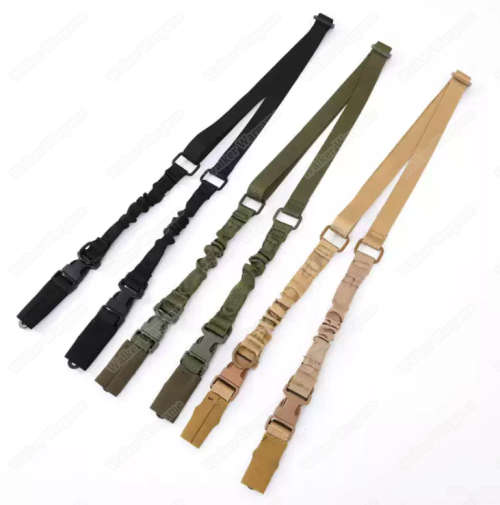 Quick release Tactical Two 2 Point Gun Sling Gen2 Adjustable Bungee Rifle Sling - Black