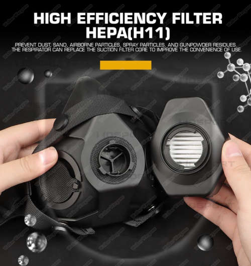 Special Force Tactical Respirator Mask With One Filter
