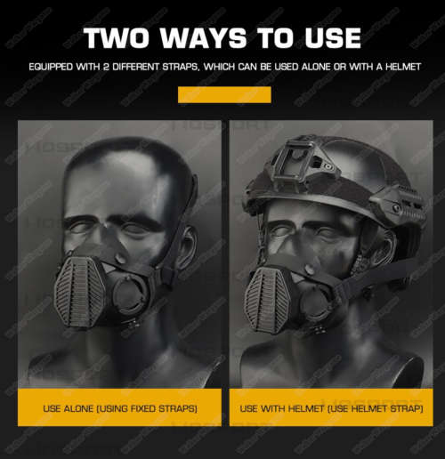 Special Force Tactical Respirator Mask With One Filter